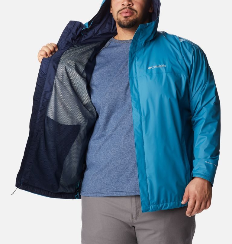 Jachete De Ploaie Columbia Watertight II Barbati Turcoaz | Plus Size WZ0MZ1AQ9